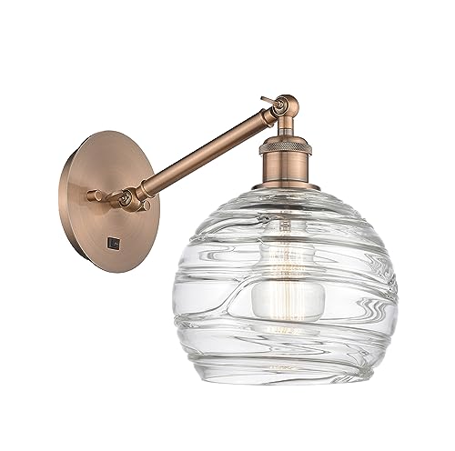 Antique Copper / Clear Deco Swirl