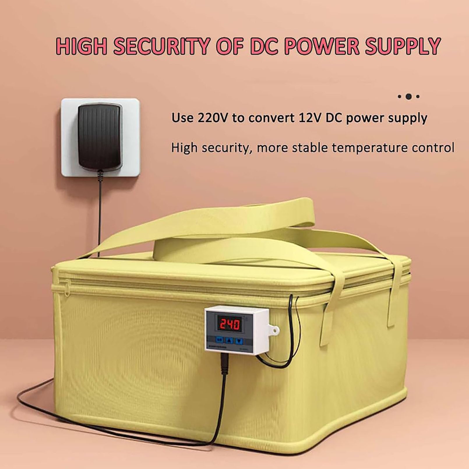 **Precision Temperature Control Dough Proofer with Heater - Bread Proofer & Yogurt Maker for Baking, Fermentation, Natto & Low-Temp Heating | Perfect for Home Bakers & Commercial Kitchens**