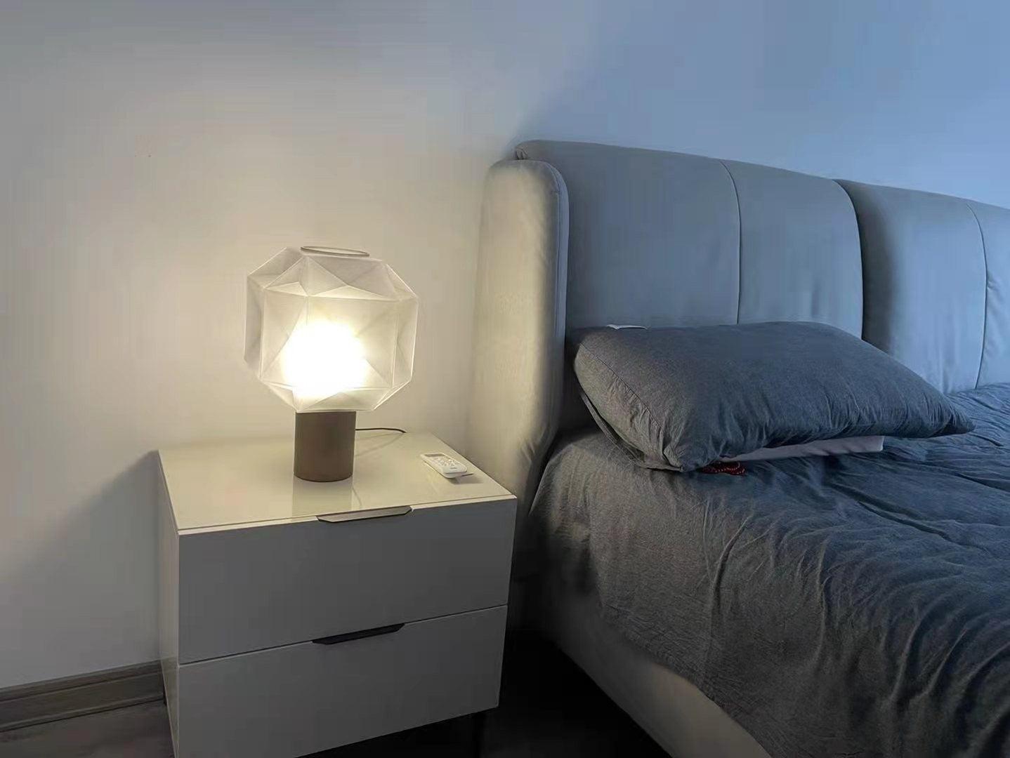 Modern Cubo Table Lamp - Minimalist LED Desk Light for Home & Office, Perfect for Reading, Working, and Bedroom Nightstand Decor