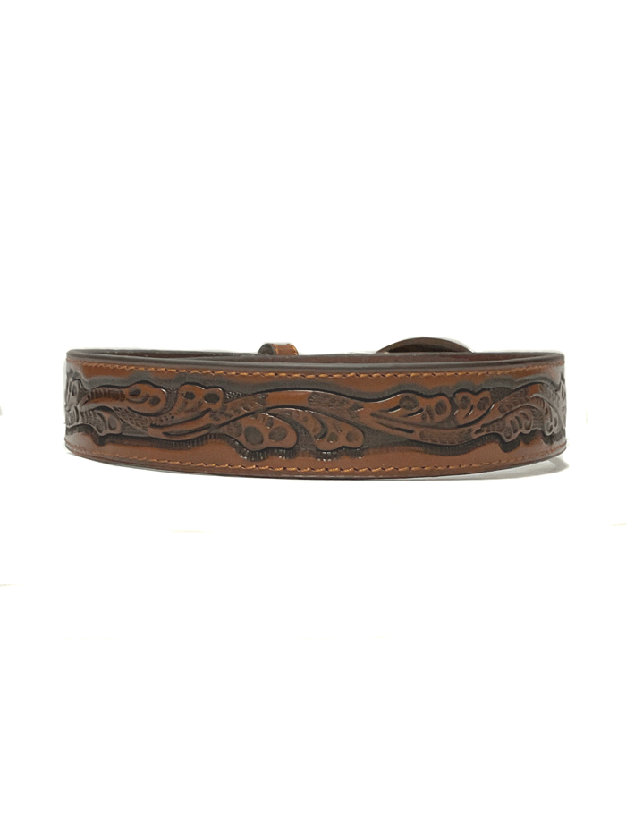 Nocona N4410402 Kids Western Belt with Bullrider Buckle - Genuine Leather Adjustable Cowboy Belt for Boys & Girls - Perfect for Rodeo, Horse Riding & Western Outfits