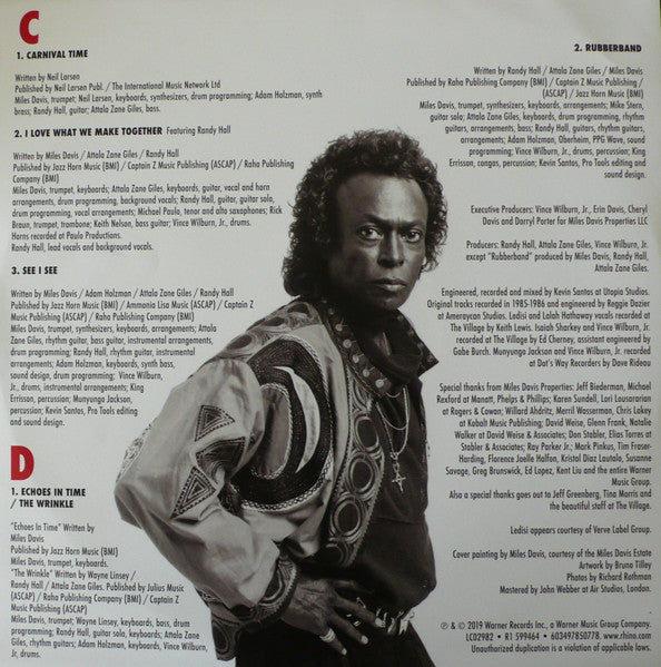 Miles Davis Rubberband 2xLP Vinyl Album - Near Mint (NM/M) Condition - Perfect for Jazz Collectors & Vinyl Enthusiasts