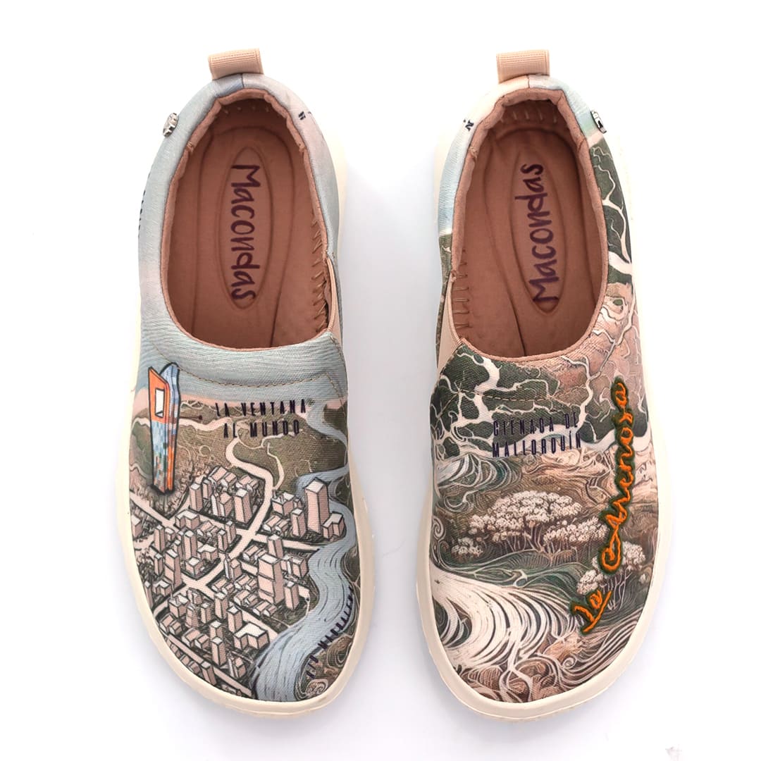 Hand-Embroidered Macondas® Women's Sports Shoes - Comfortable & Stylish Sneakers for Running, Walking & Casual Wear | Barranquilla Inspired Design