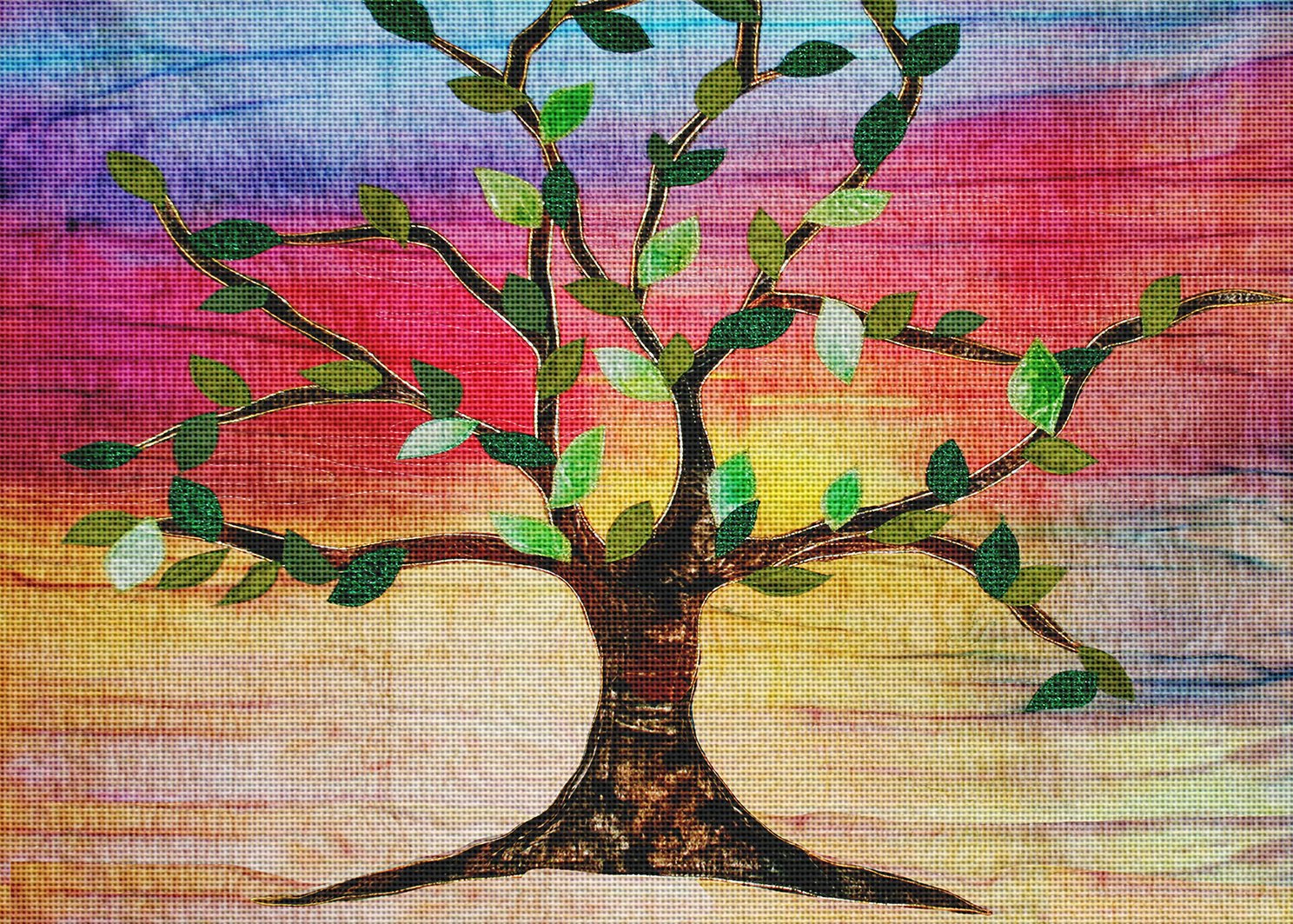 Hand-Painted Needlepoint Canvas - Beach Sunset Artwork by Jeanette Kuvin Oren | Premium Cross Stitch Kit for Home Decor & Wall Art | Perfect for Living Room, Bedroom or Gift