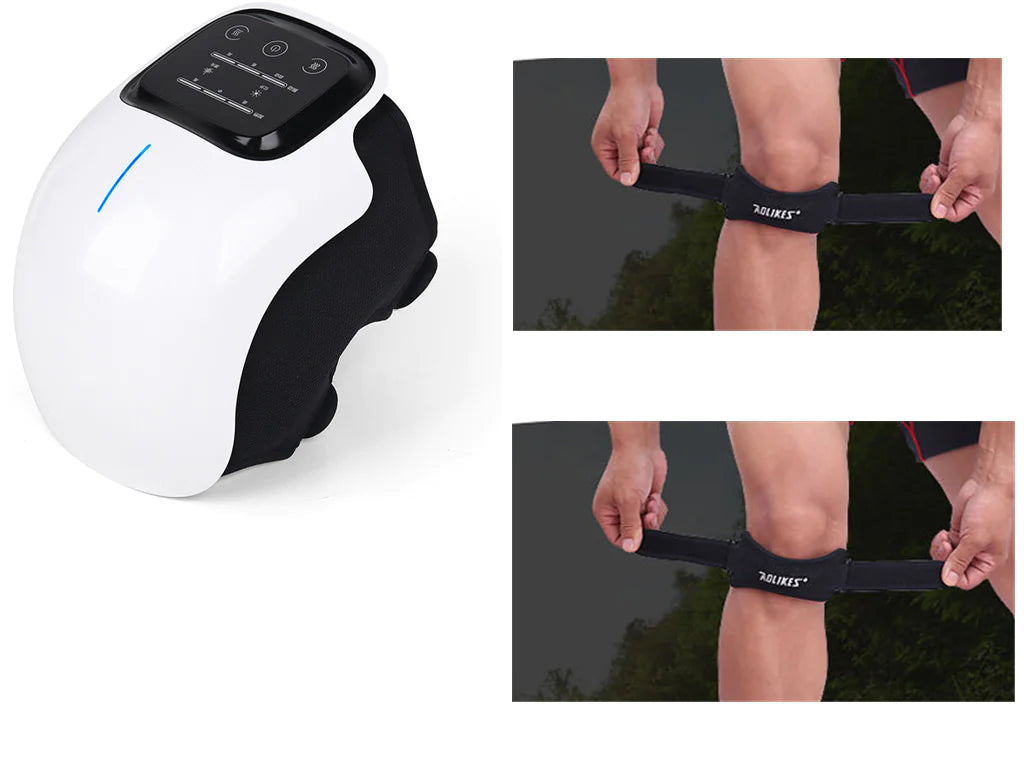 KneeRelief Pro Massager - Electric Knee Pain Relief & Therapy for Arthritis, Joint Pain - Portable Heating Pad for Home, Office & Travel Use