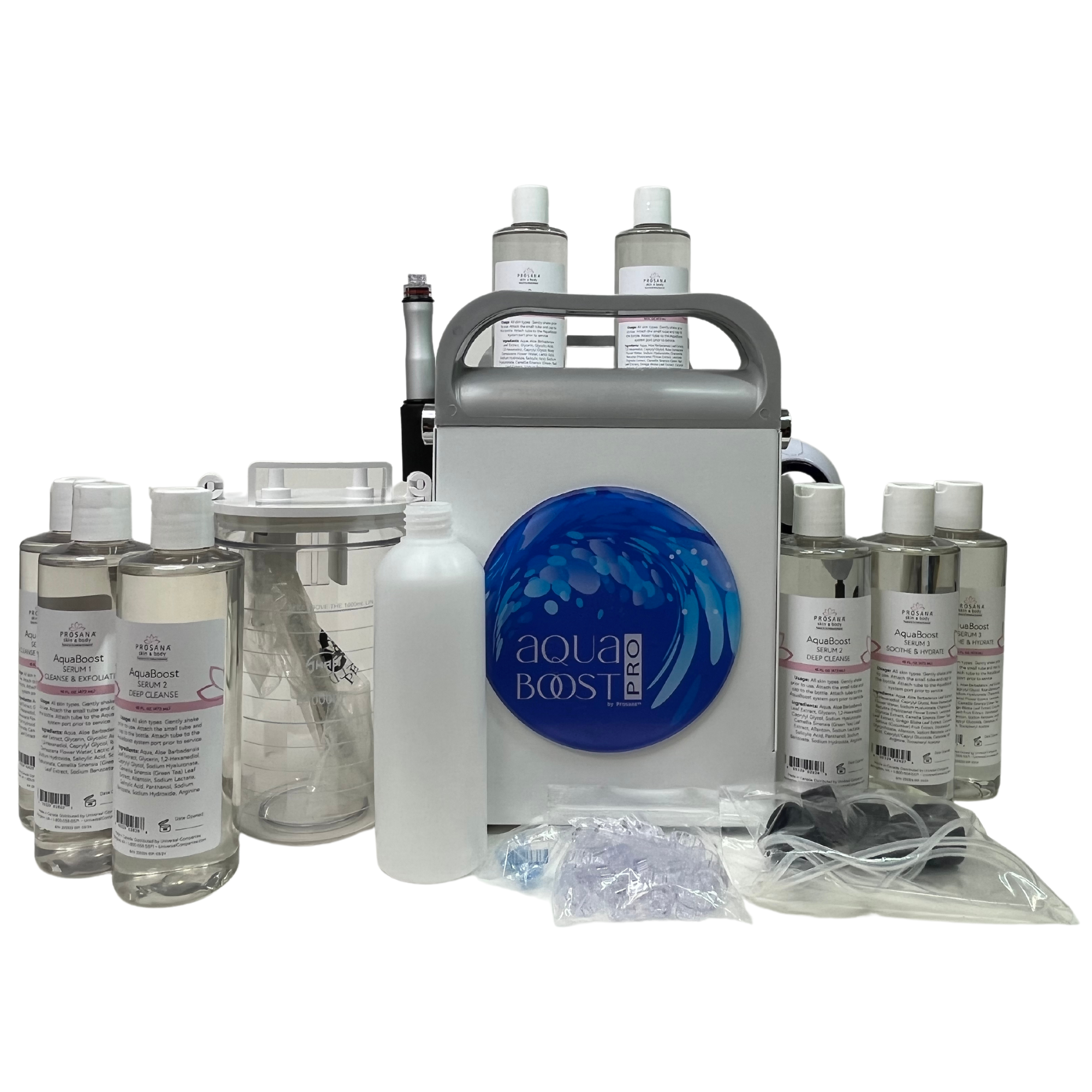 AquaBoost Professional Hydrodermabrasion Facial Machine - At-Home Skin Care Device for Deep Cleansing & Exfoliation - Perfect for Spa Treatments & Anti-Aging Skincare Routine