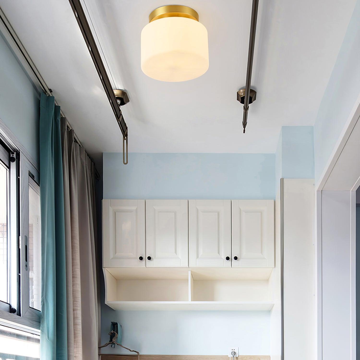 Clinio Flush Mount Ceiling Light - Modern LED Fixture for Bedroom, Kitchen & Hallway Lighting - Energy Efficient Dimmable Ceiling Lamp
