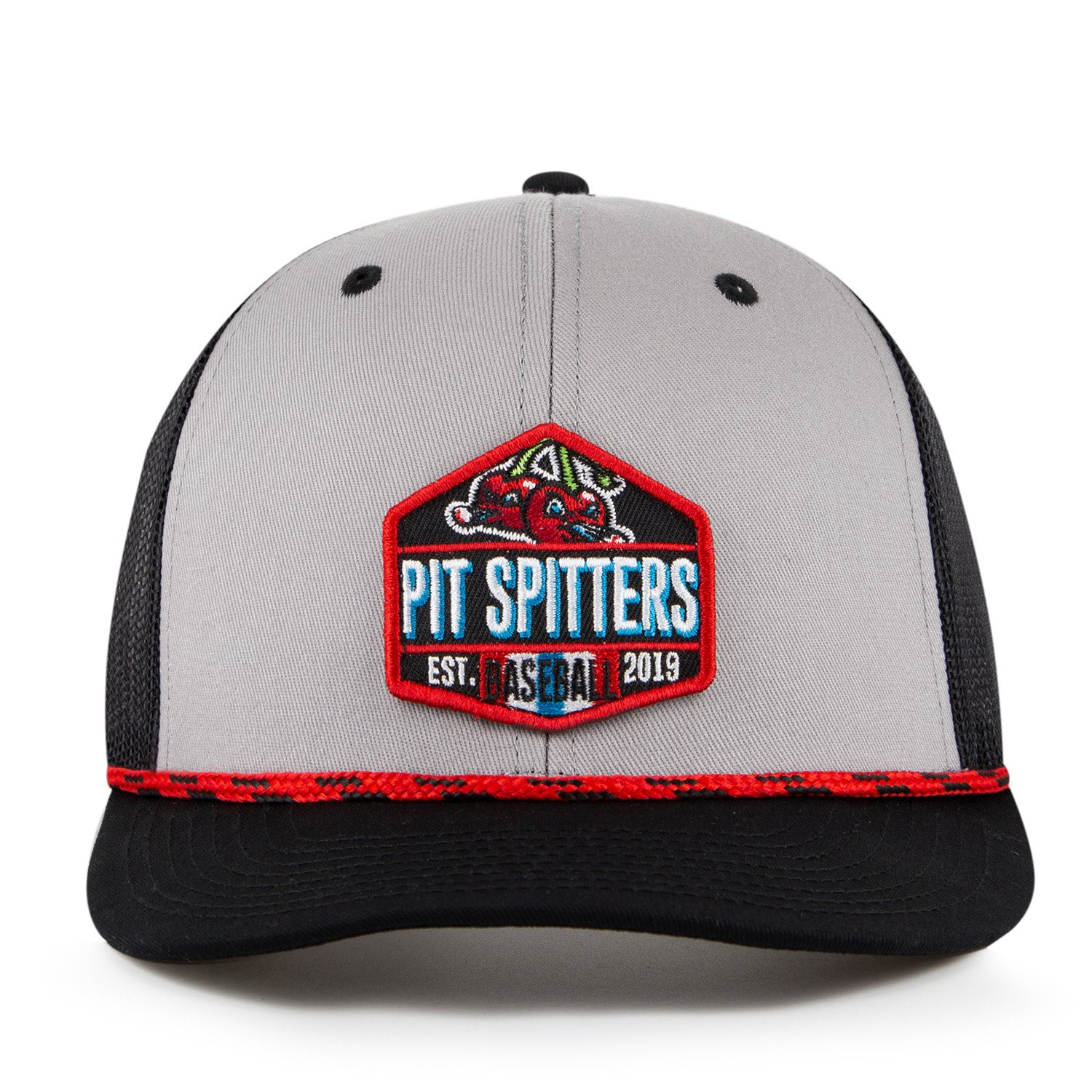 Everyday Trucker Rope & Patch Cap - Light Grey & Black - Stylish Baseball Hat for Men & Women - Perfect for Casual Wear, Outdoor Activities & Street Fashion