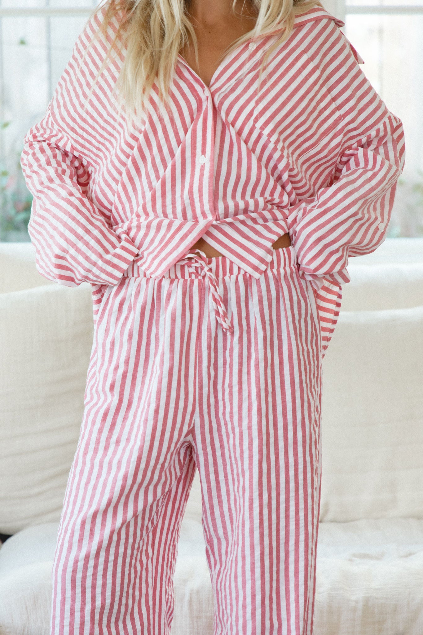 Cozy Christmas Morning Pajama Bottoms for Women - Soft Fleece Lounge Pants for Holiday Comfort & Family Gatherings