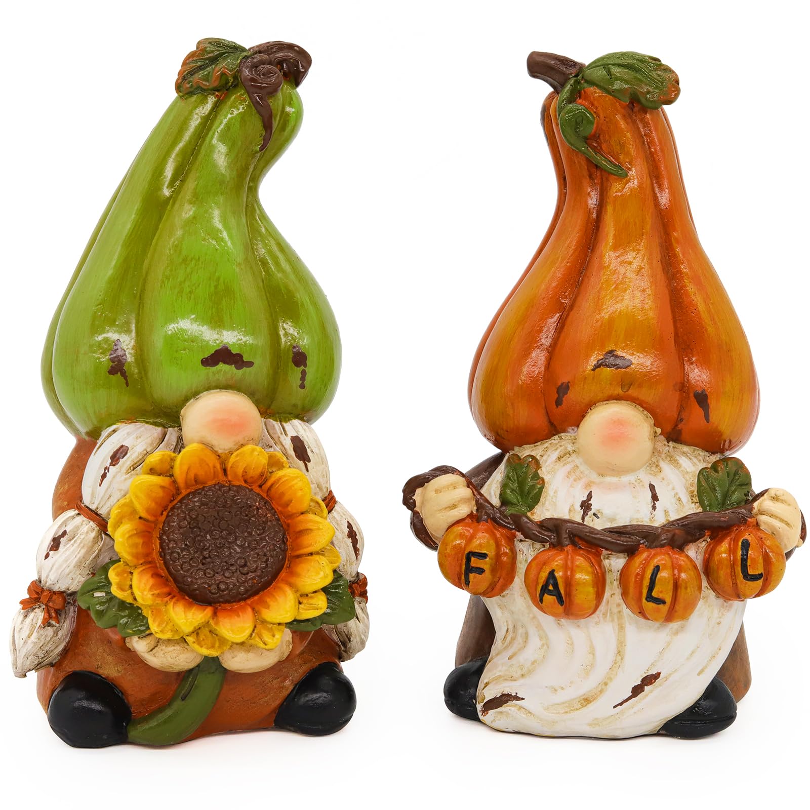 Handmade Fall Thanksgiving Pumpkin Gnomes Decor - Cute Elf Home Decorations for Harvest Party, Seasonal Table Centerpiece & Cozy Autumn Gift Idea - Perfect for Fireplace Mantel, Front Porch & Holiday Table Setting