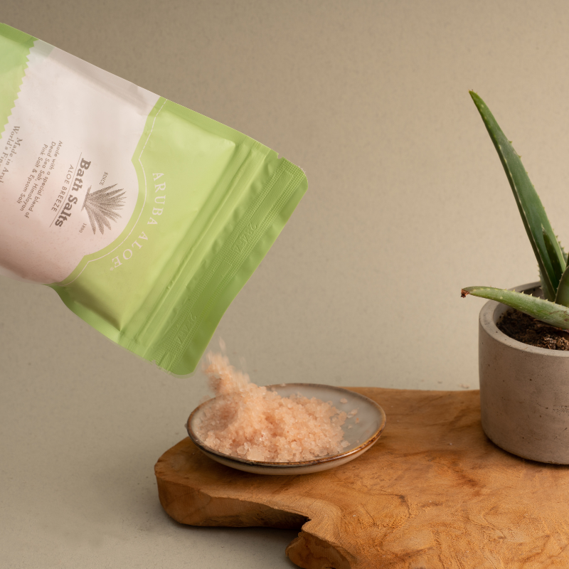 Aloe Breeze Bath Salt - Soothing & Relaxing Mineral Soak for Stress Relief & Skin Hydration - Perfect for Spa Nights & Self-Care Routines