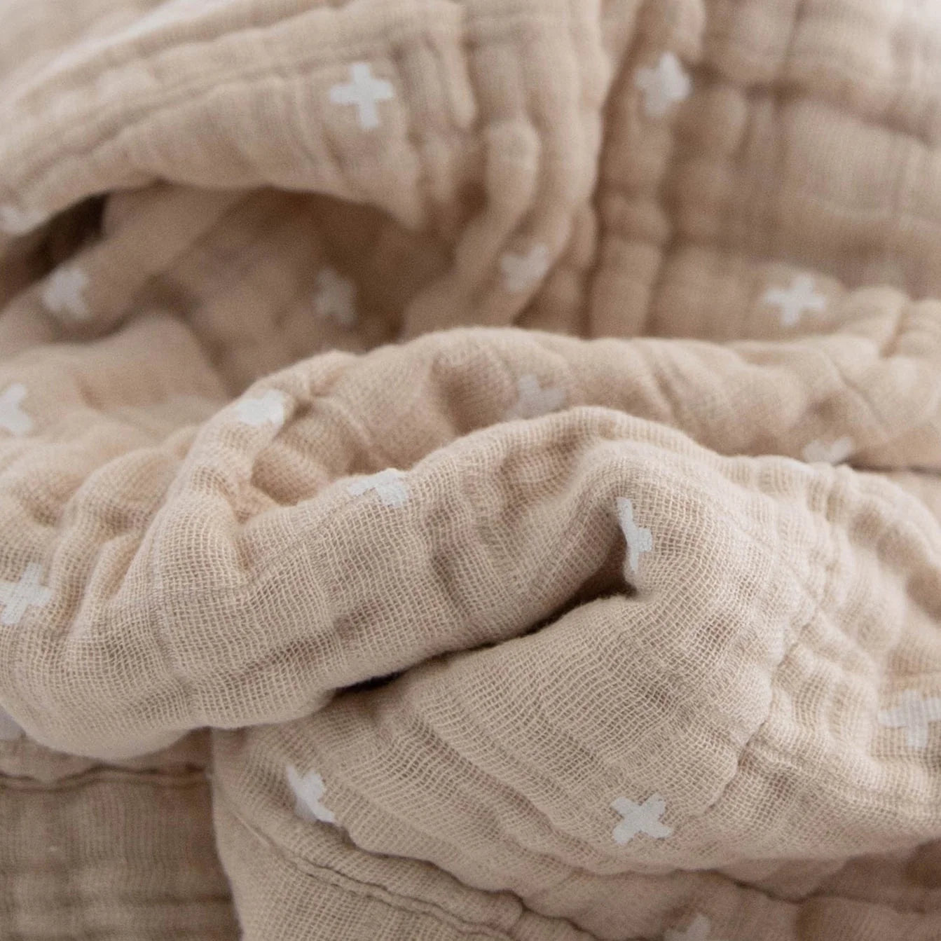 Soft Organic Cotton Muslin Baby Quilt - Breathable & Lightweight Blanket for Newborns, Infants & Toddlers - Perfect for Nursery, Swaddling, Stroller & Playtime