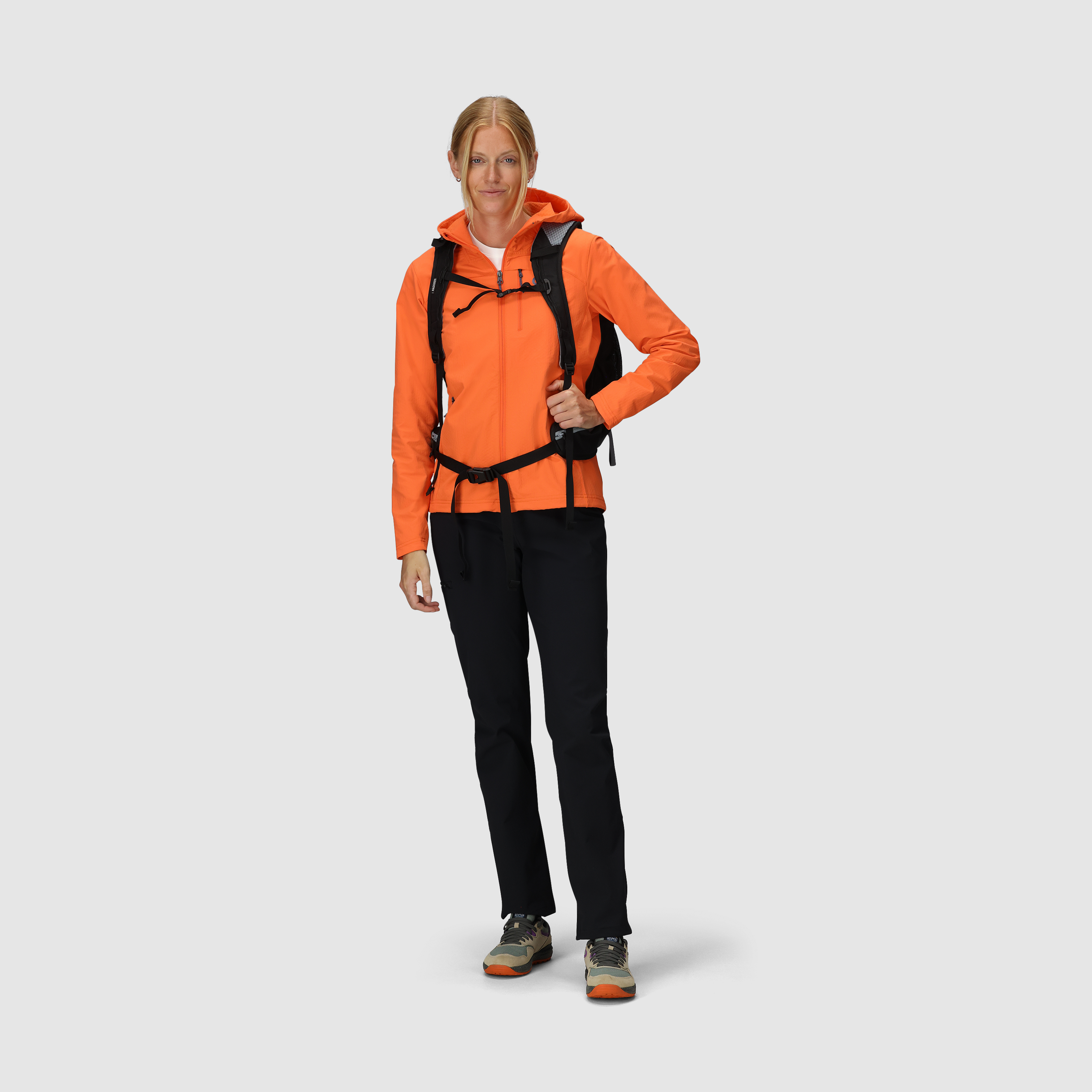 Women's Ultima Soft Shell Hoodie - Lightweight Waterproof Windbreaker Jacket for Outdoor Hiking & Running - Warm Fleece-Lined Winter Coat with Adjustable Hood