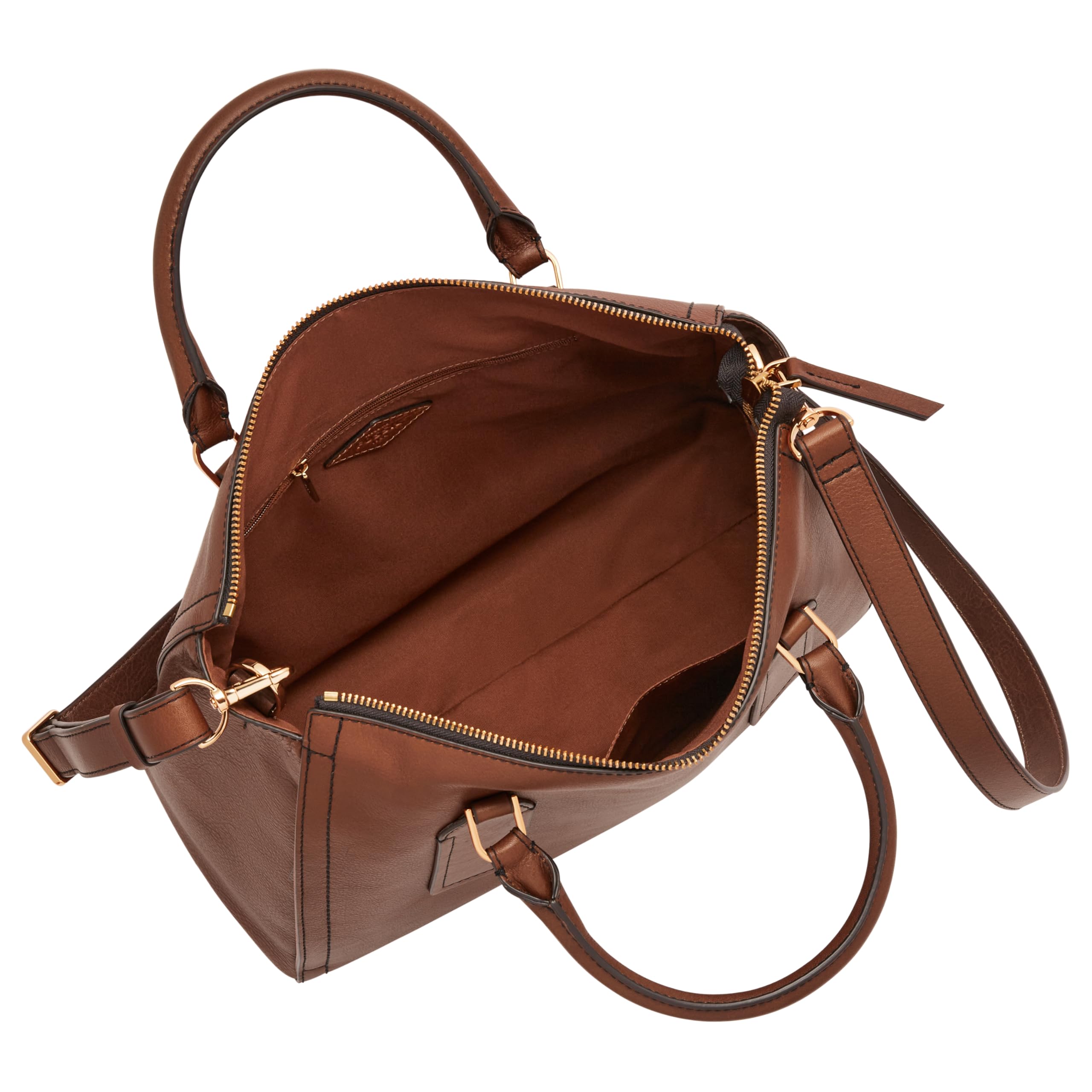 Fossil Women's Parker Genuine Leather Satchel Handbag - Stylish Crossbody Purse for Work, Travel & Everyday Use