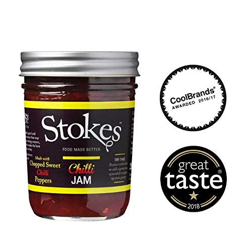 Stokes Chilli Jam - 250g (Pack of 6) | Premium Hot Pepper Jelly for Cooking, Glazing & Charcuterie Boards | Perfect for BBQ, Cheese Platters & Gourmet Gifts
