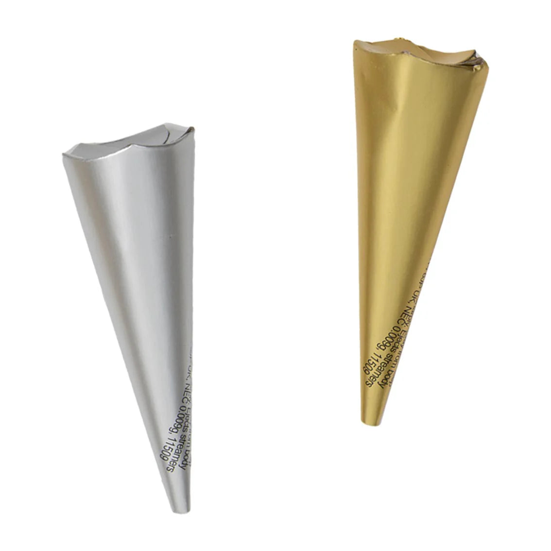 Metallic Gold & Silver Confetti Poppers - Pack of 10 for Birthday Parties, Weddings & New Year Celebrations