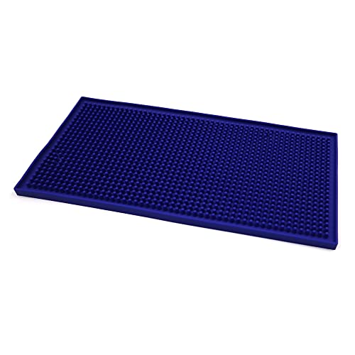 Heat Resistant Silicone Mat for Hair Styling Tools - Large Flat Iron Protector, Anti-Slip Hot Surface Pad for Curling Wands & Straighteners - Travel Friendly, Durable & Non-Stick (Blue) | Perfect for Salon, Home & On-the-Go Styling