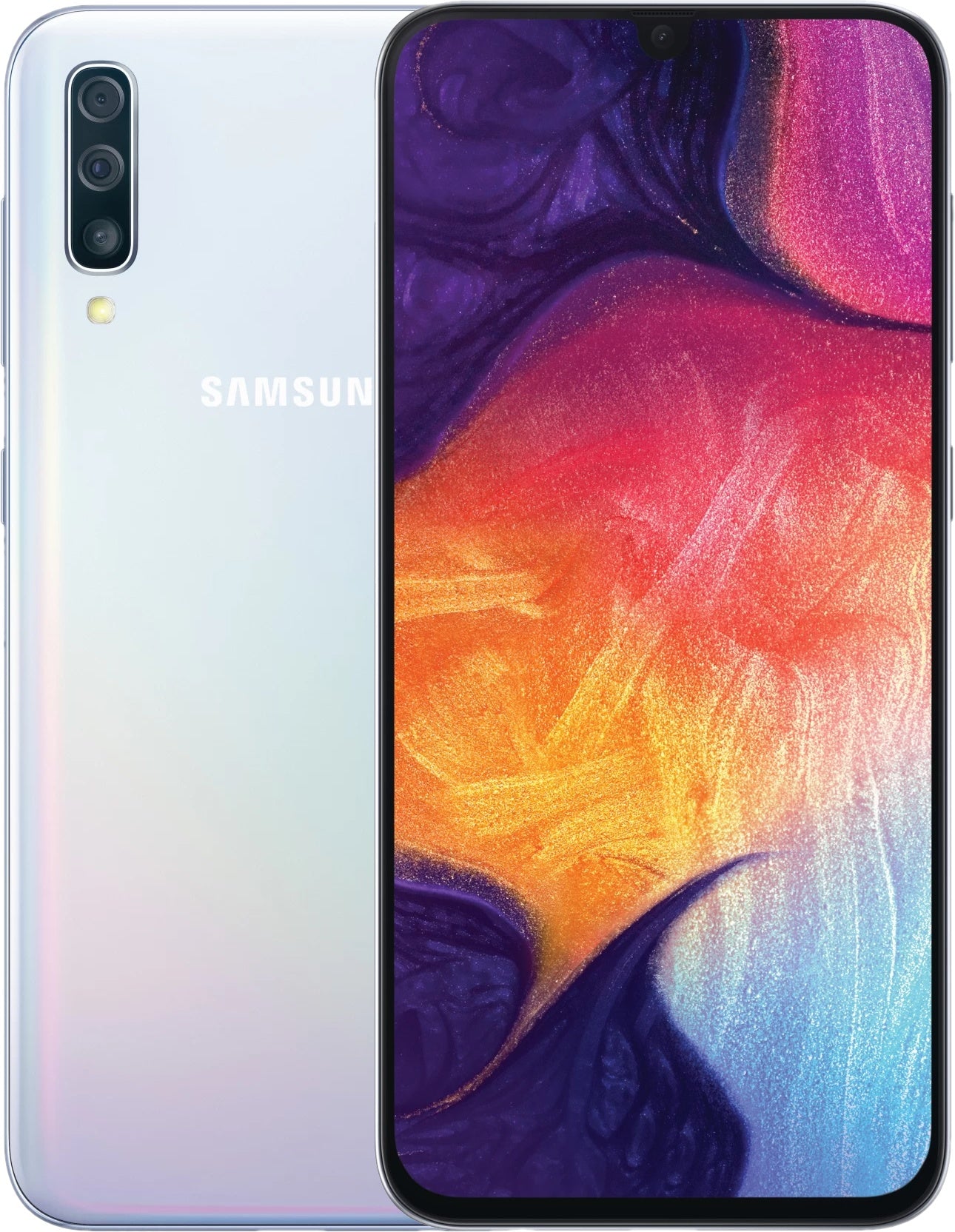 Samsung Galaxy A50 128GB Unlocked Smartphone - White (Verizon Compatible) for Streaming, Gaming & Productivity