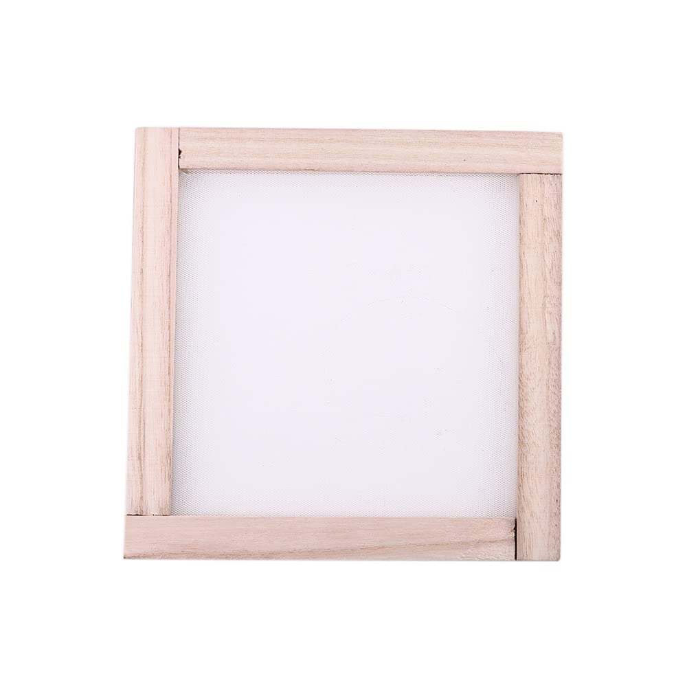 **Handmade Wooden Paper Making Screen - DIY Recycled Paper Craft Kit for Scrapbooking, Card Making & Art Projects (Vintage Style Frame & Mould)**