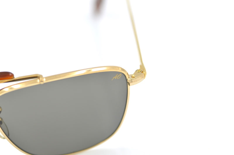 AO Skymaster Pilot Sport Gold Aviator Sunglasses - Polarized UV Protection for Men & Women - Perfect for Flying, Driving, and Outdoor Adventures