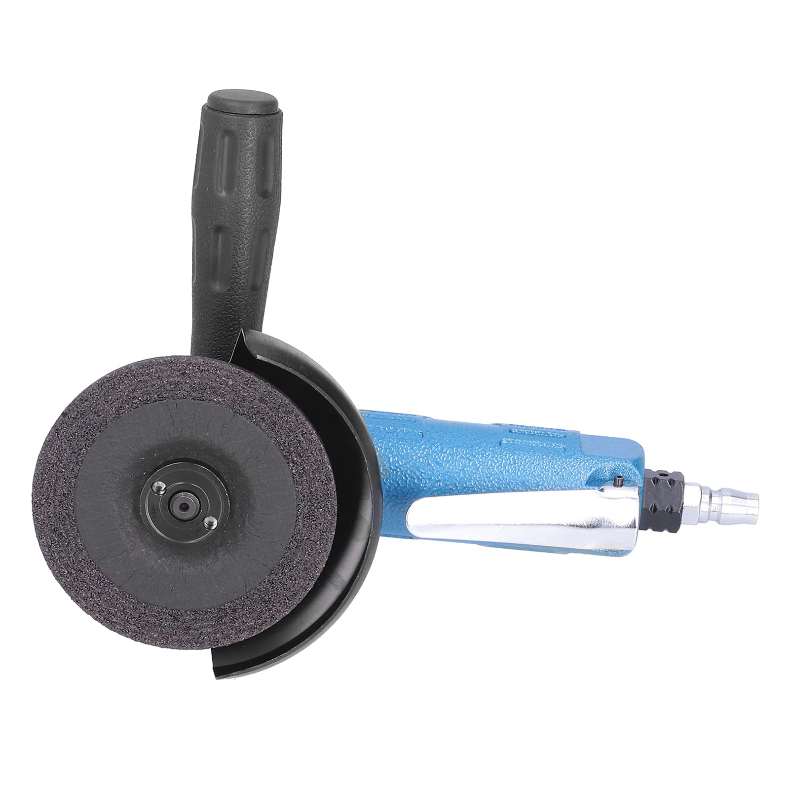 4in Air Angle Grinder - 11000 RPM Pneumatic Cutting Tool with Low Vibration, Hardened Gears & Precision Bearings for Metal Polishing, Burr Removal & Grinding - Perfect for Automotive Repair, Metal Fabrication & DIY Projects (Blue)
