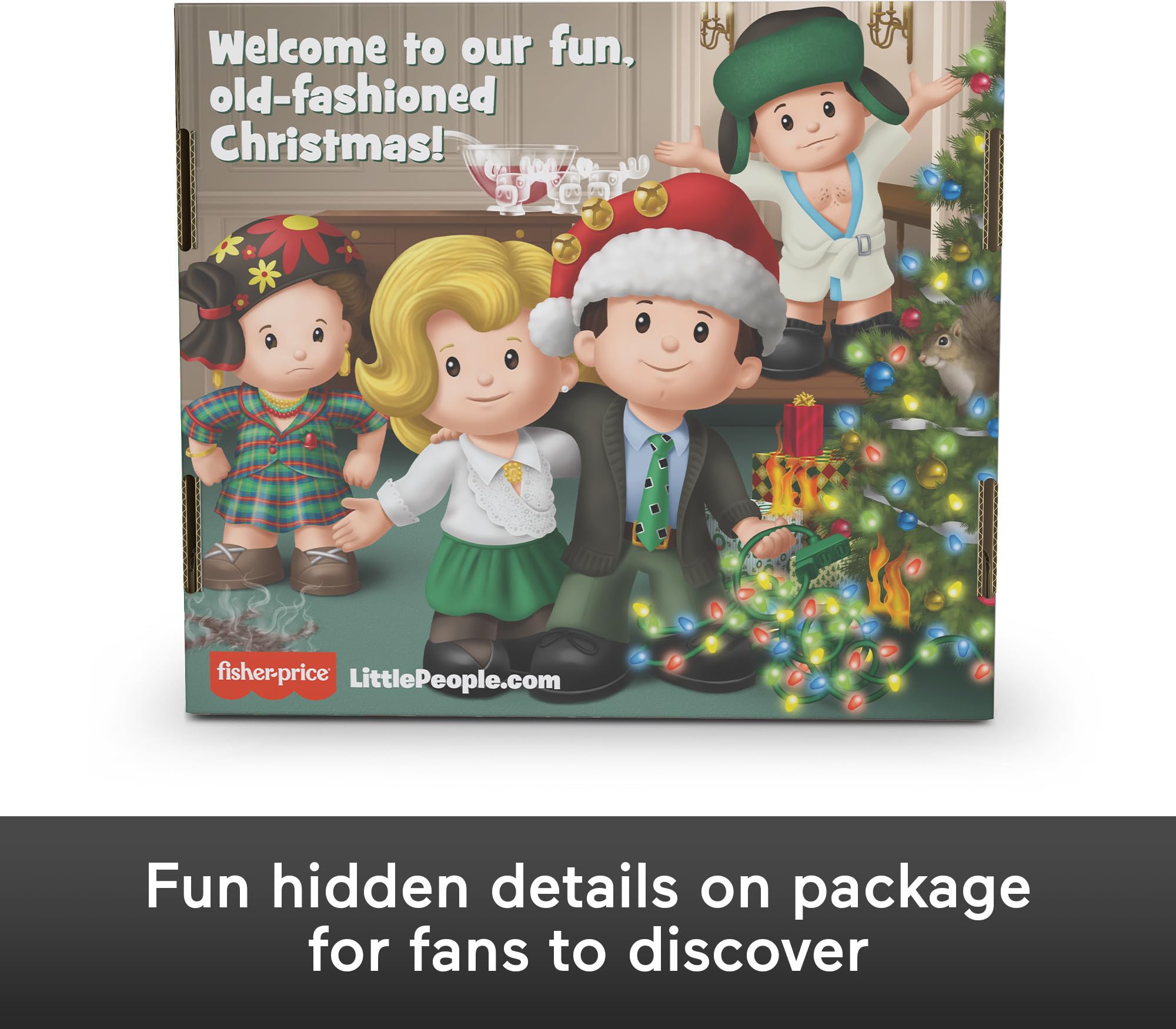 Little People Collector National Lampoon’s Christmas Vacation Movie Special Edition Set - 4 Figures in Display Package for Adults & Fans | Perfect for Holiday Decor, Movie Memorabilia Collection & Christmas Gift Giving