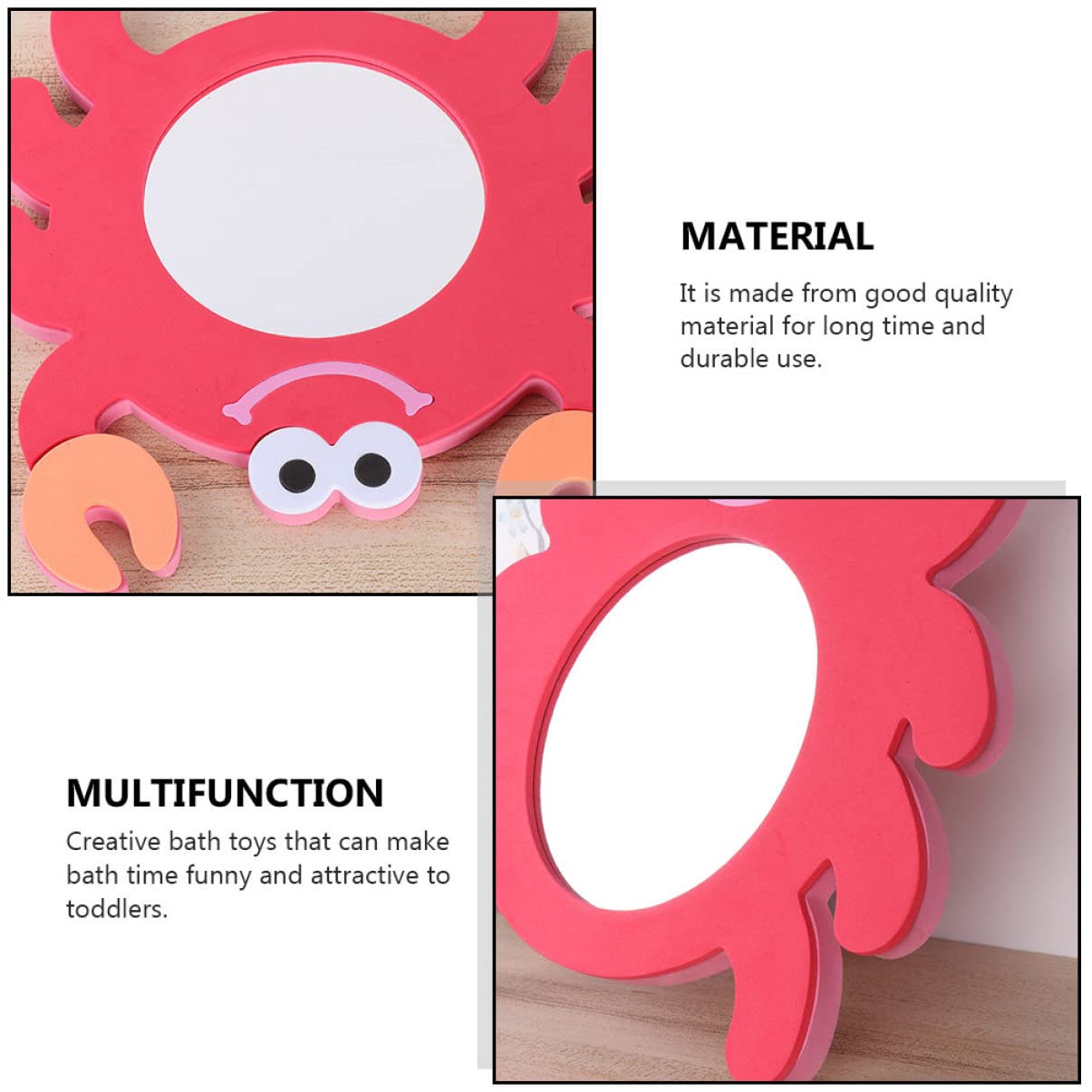 BCOATH 4 Pack Cartoon EVA Water Toys - Fun Bath Toys for Kids, Toddlers & Babies | Bathtub, Pool & Beach Playtime