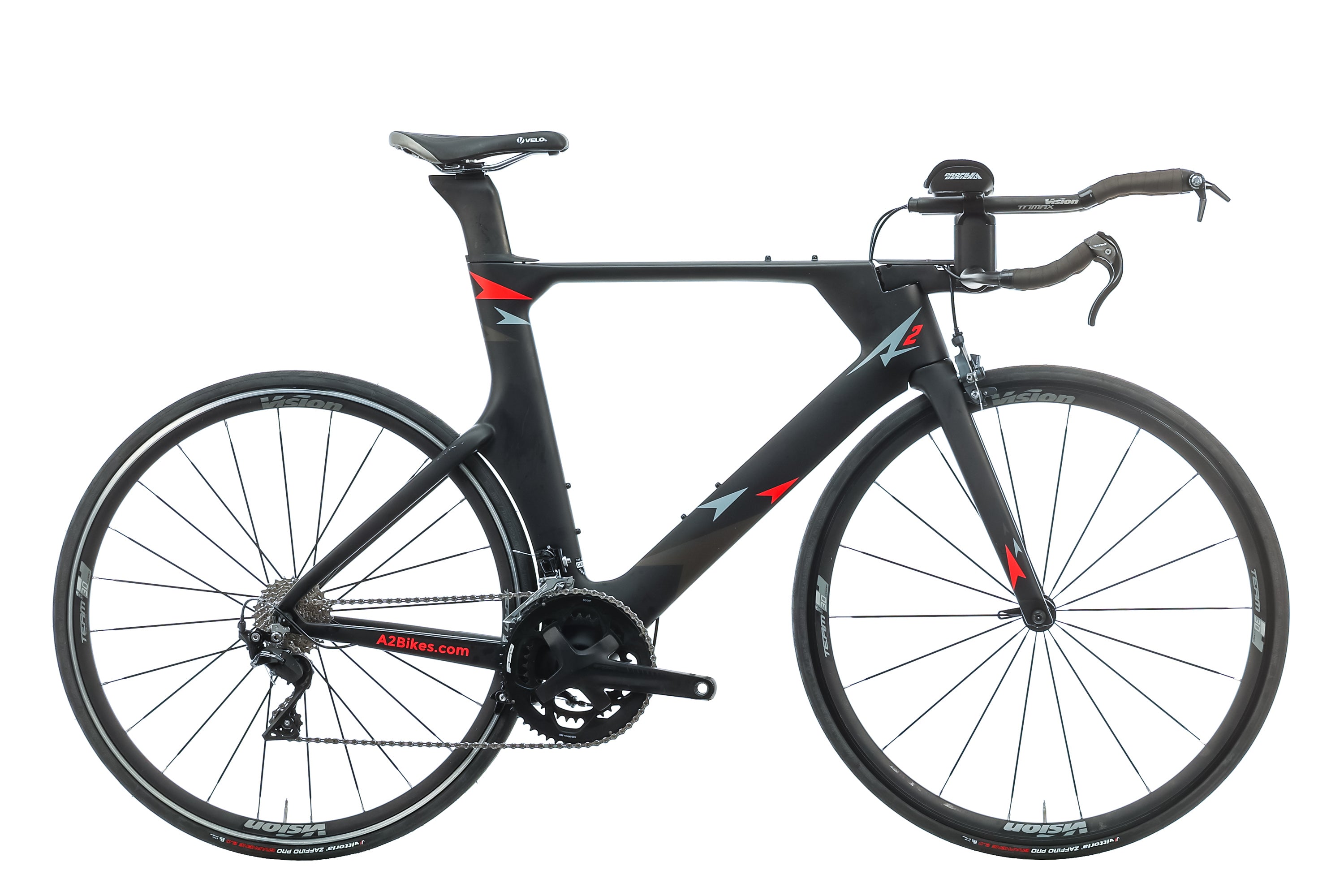 A2 Bikes Speed Phreak Triathlon Bike 2019 - Large Size Carbon Frame Road Bike for Men & Women | Perfect for Triathlon Racing, Endurance Training & Long-Distance Cycling