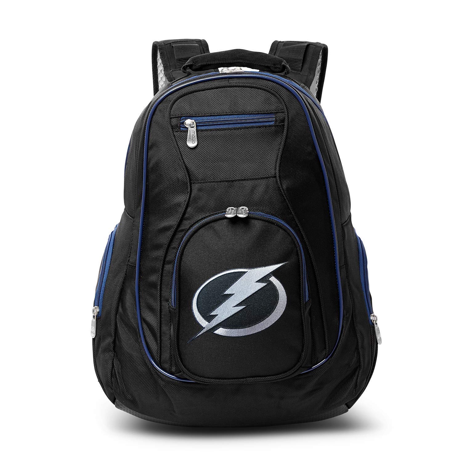 NHL Colored Trim Premium Laptop Backpack 19-inch - Padded Shoulder Straps Sports Backpack for Travel, School, College & Business - Durable Everyday Backpack for Work, Gym & Outdoor Activities