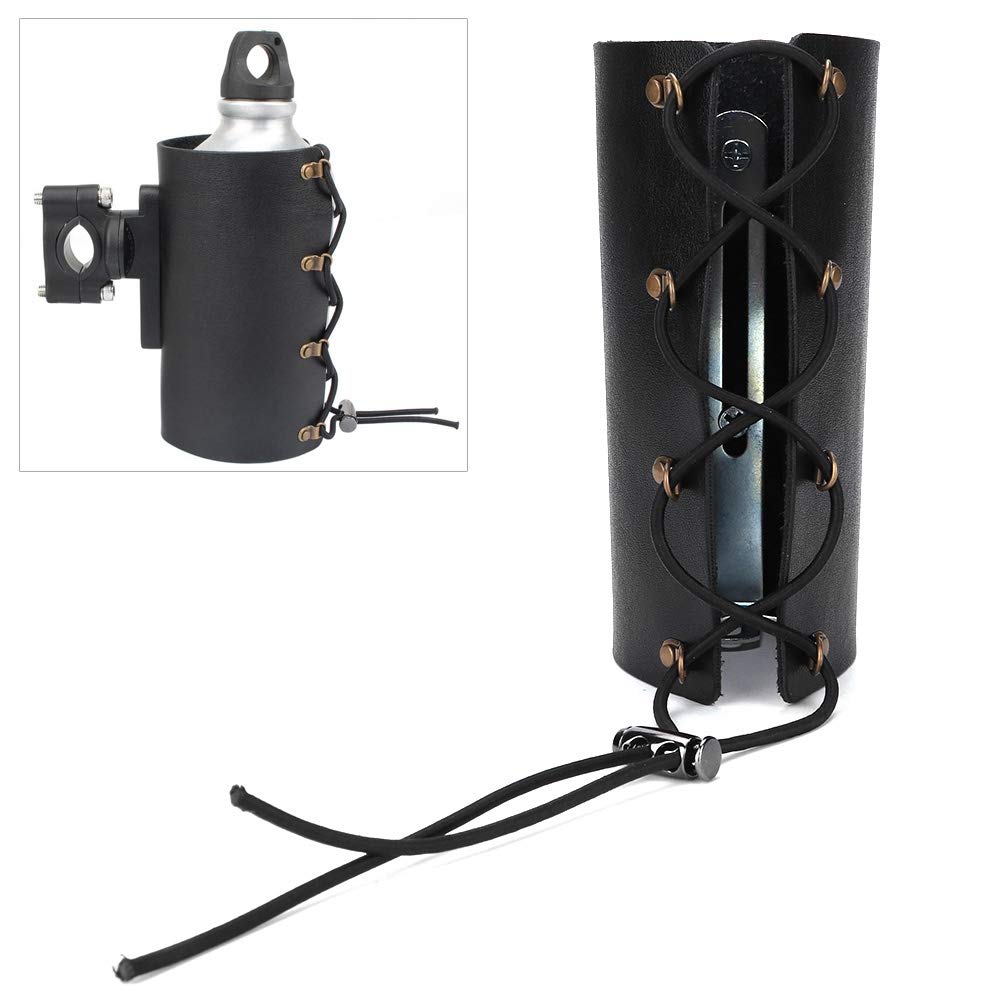 Adjustable Motorcycle Cup Holder - Black | For Water & Drink Bottles on Rides