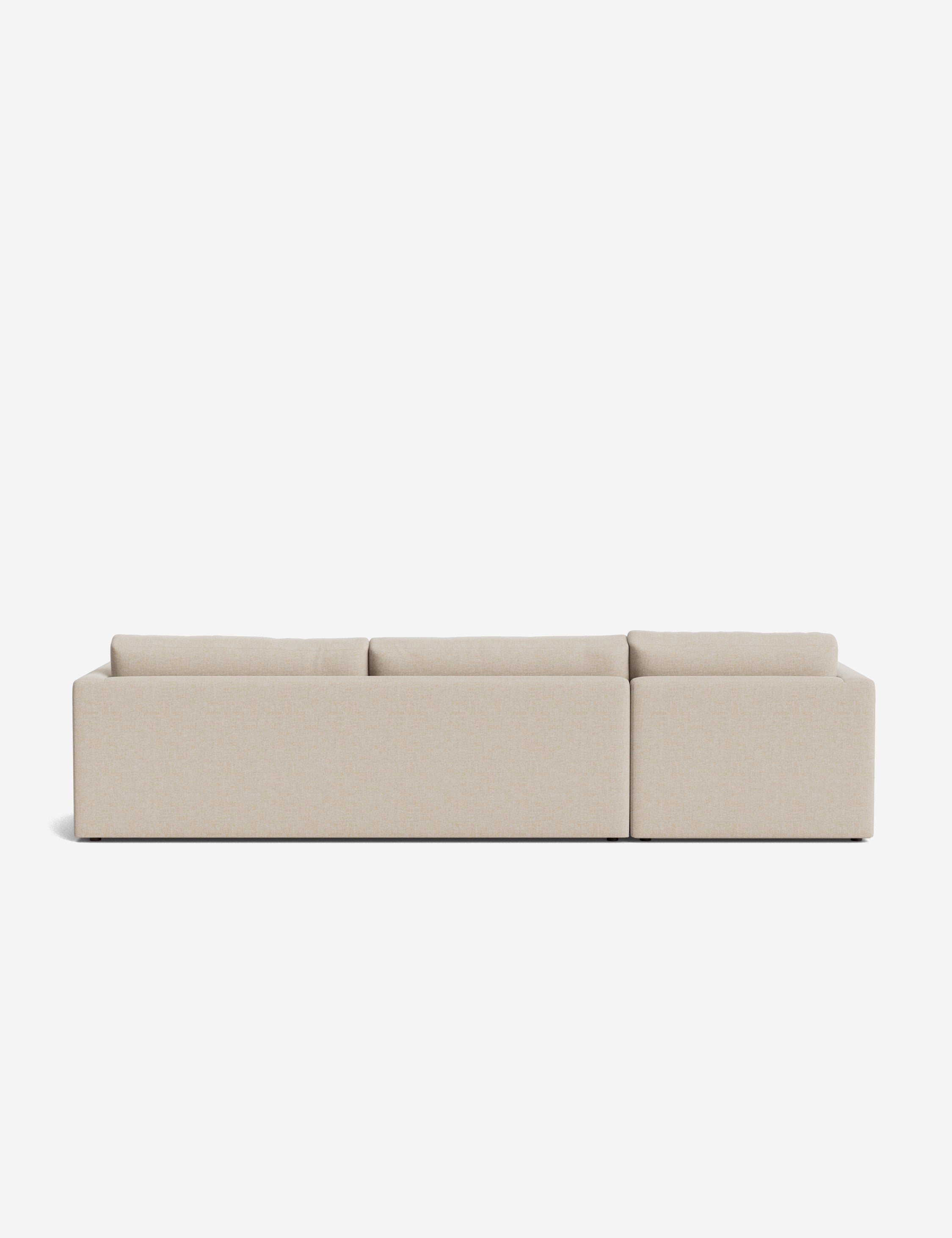 Durham Chaise Sectional Sofa - Modern L-Shaped Couch with Chaise Lounge, Upholstered Fabric, Comfortable Living Room Furniture for Small Spaces | Perfect for Apartments, Condos & Family Gatherings