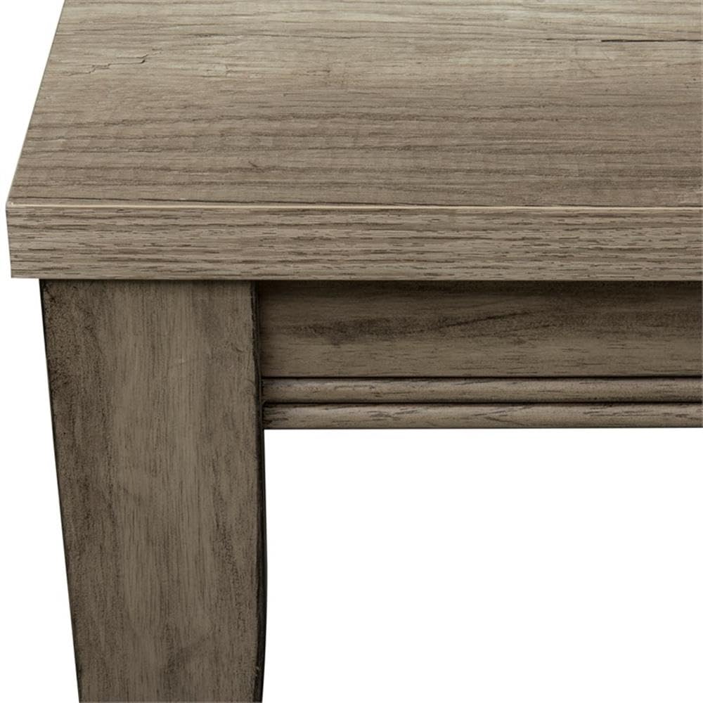 Liberty Furniture Sun Valley Light Brown Bench (RTA) - Ready-to-Assemble Entryway Bench for Hallway, Bedroom & Living Room - Rustic Farmhouse Style Seating with Storage