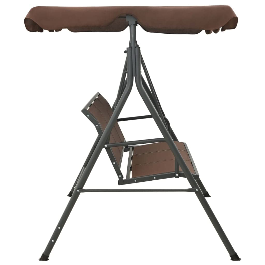 Outdoor Garden Swing Bench with Canopy - Weather-Resistant Patio Furniture for Backyard, Porch or Deck - Perfect for Relaxing, Reading & Coffee Time