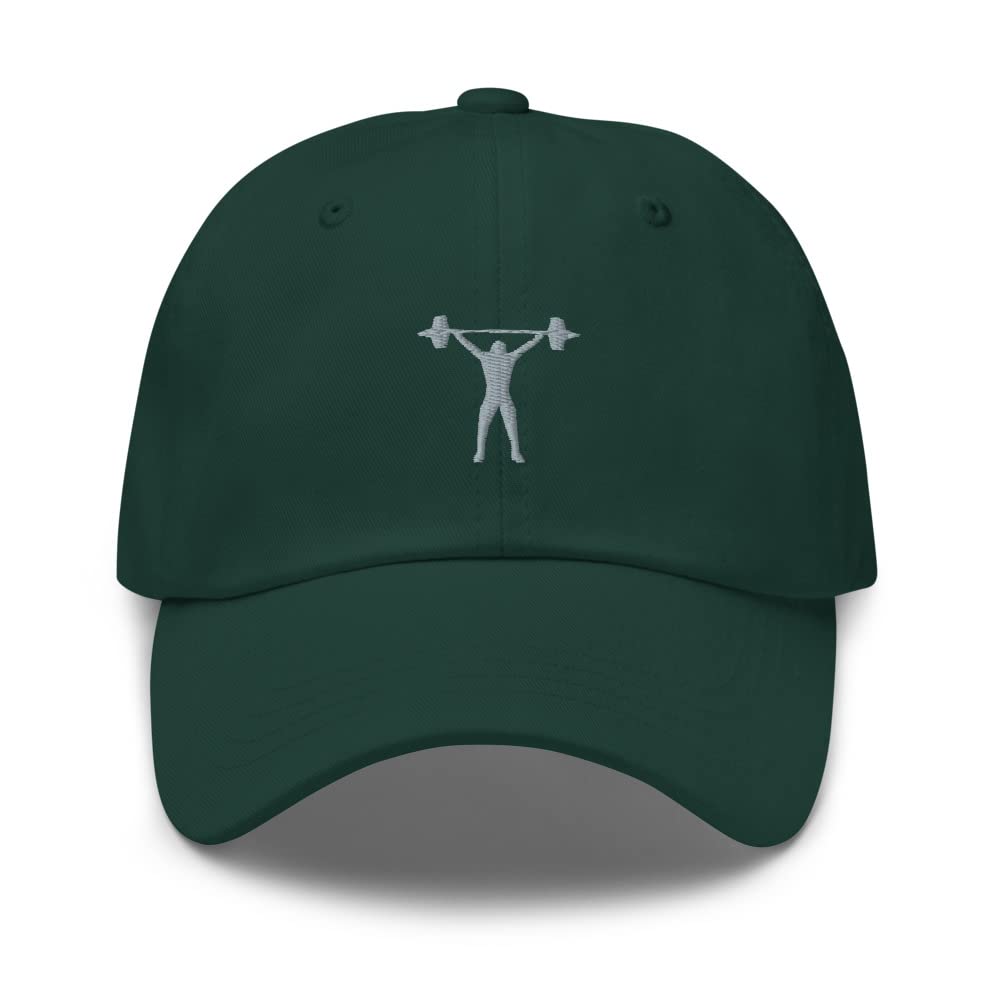 Premium Embroidered Unisex Weightlifting Baseball Cap - Gym Workout Hat for Men & Women - Perfect Weight Lifting Gift for Fitness Enthusiasts - Ideal for Gym Sessions, Powerlifting & CrossFit Training