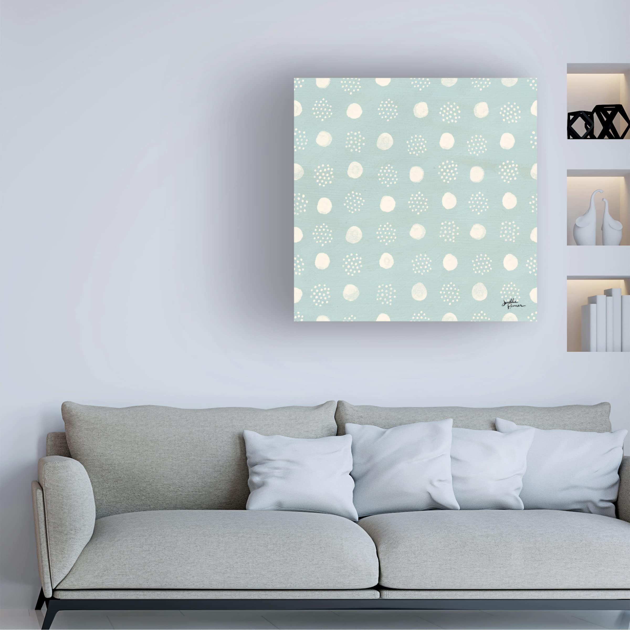 Janelle Penner Spring Botanical Pattern VIA Canvas Art Print - Floral Wall Decor for Living Room, Bedroom & Office - Trademark Fine Art Collection