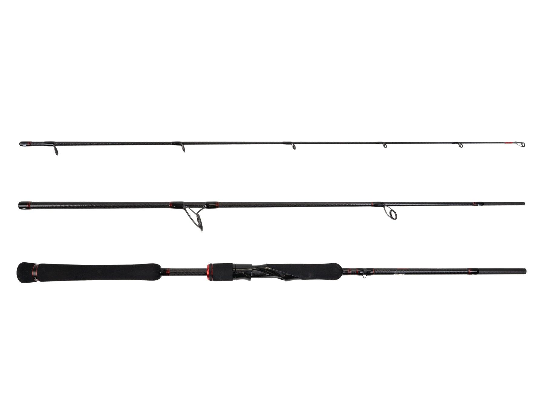 Jigging World Nexus 2.0 Travel Fishing Rod - Compact & Lightweight Saltwater Rod for Surf, Pier & Boat Fishing - Perfect for Travel & Backpacking Adventures