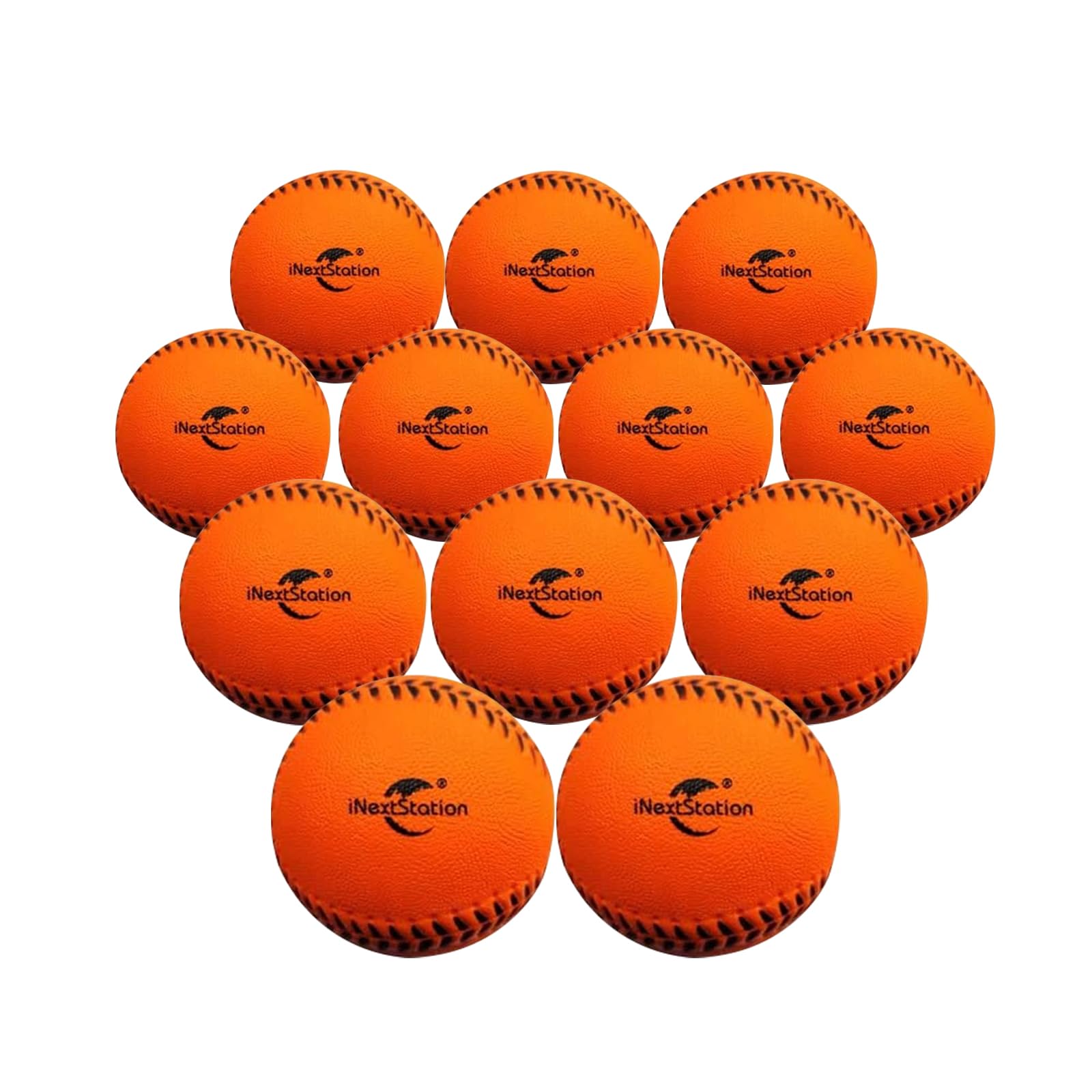 iNextStation Soft Foam Baseballs - 12 Pack, 9 Inch Practice Balls for Kids & Teens | Safe Training Equipment for Backyard, Batting Cage & Indoor Baseball Practice