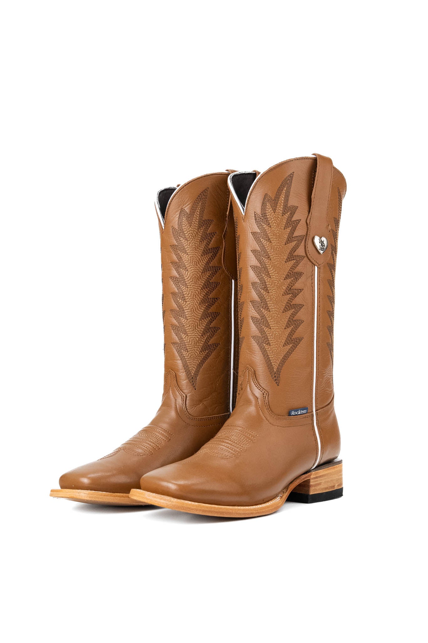 Sierra Square Toe Cowgirl Boots for Women - Western Riding Boots with Comfortable Cushion - Perfect for Country Dancing, Rodeo & Outdoor Adventures