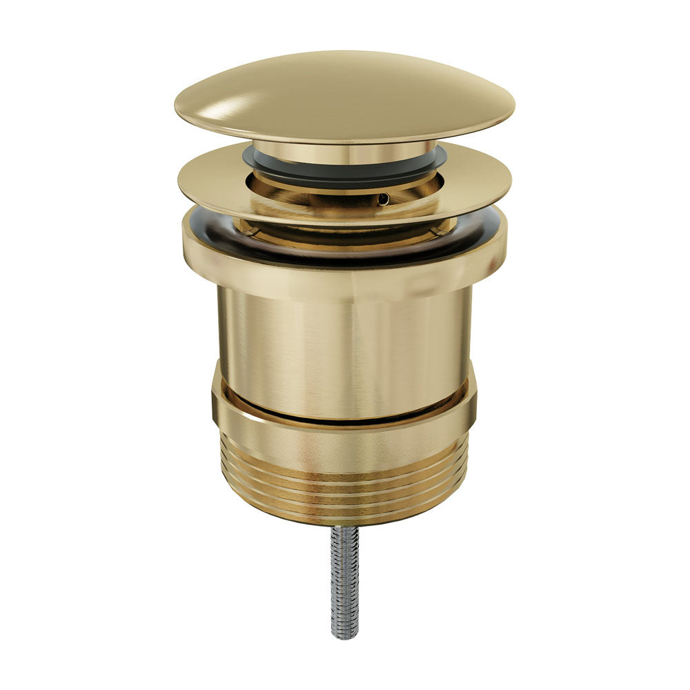 Fienza Pop-Up Basin Waste Drain with Brushed Brass Finish - Perfect for Modern Bathroom & Kitchen Sink Drainage Solutions
