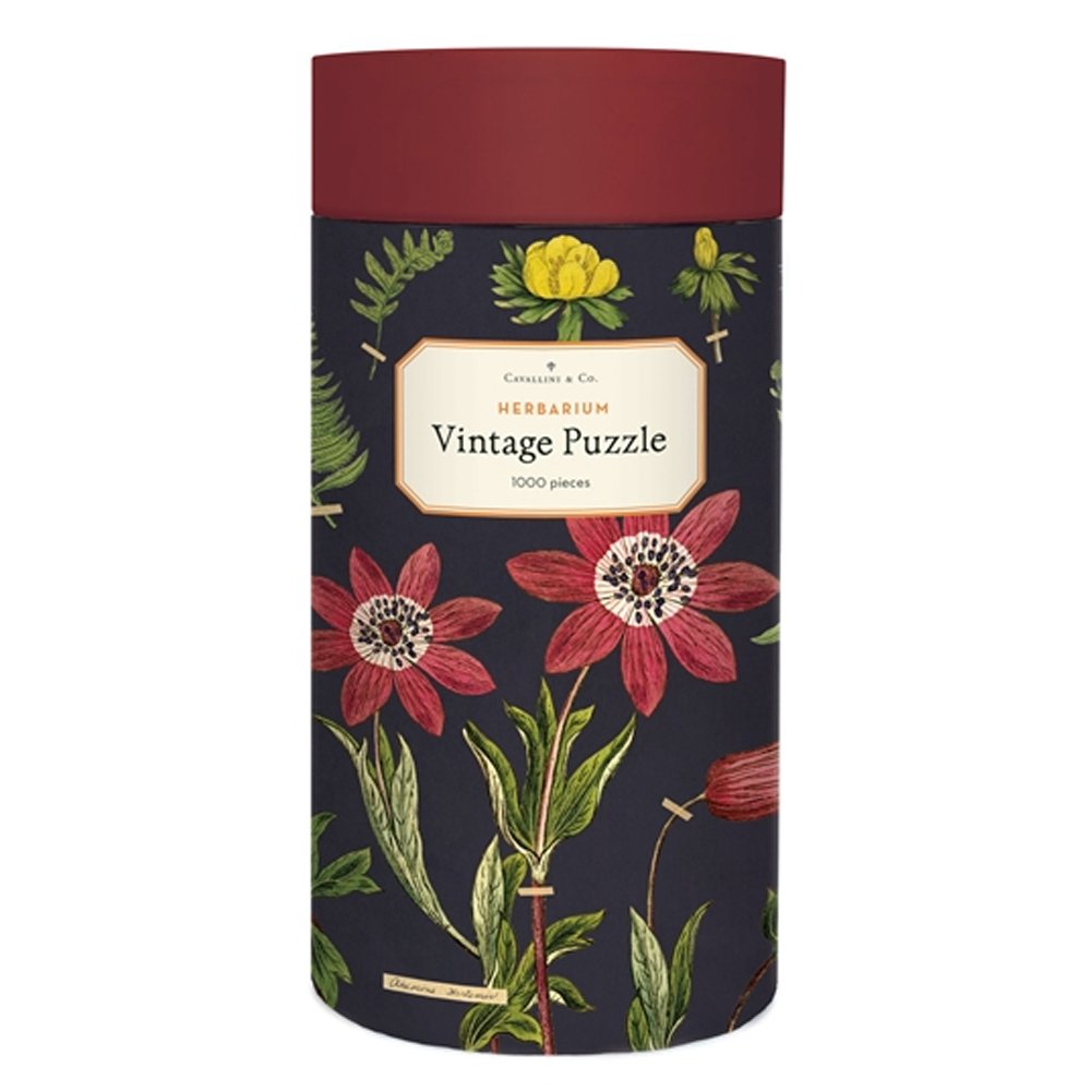 1000 Piece Herbarium Puzzle - Botanical Flowers & Plants Jigsaw for Adults - Perfect for Relaxation, Home Decor & Gift Giving