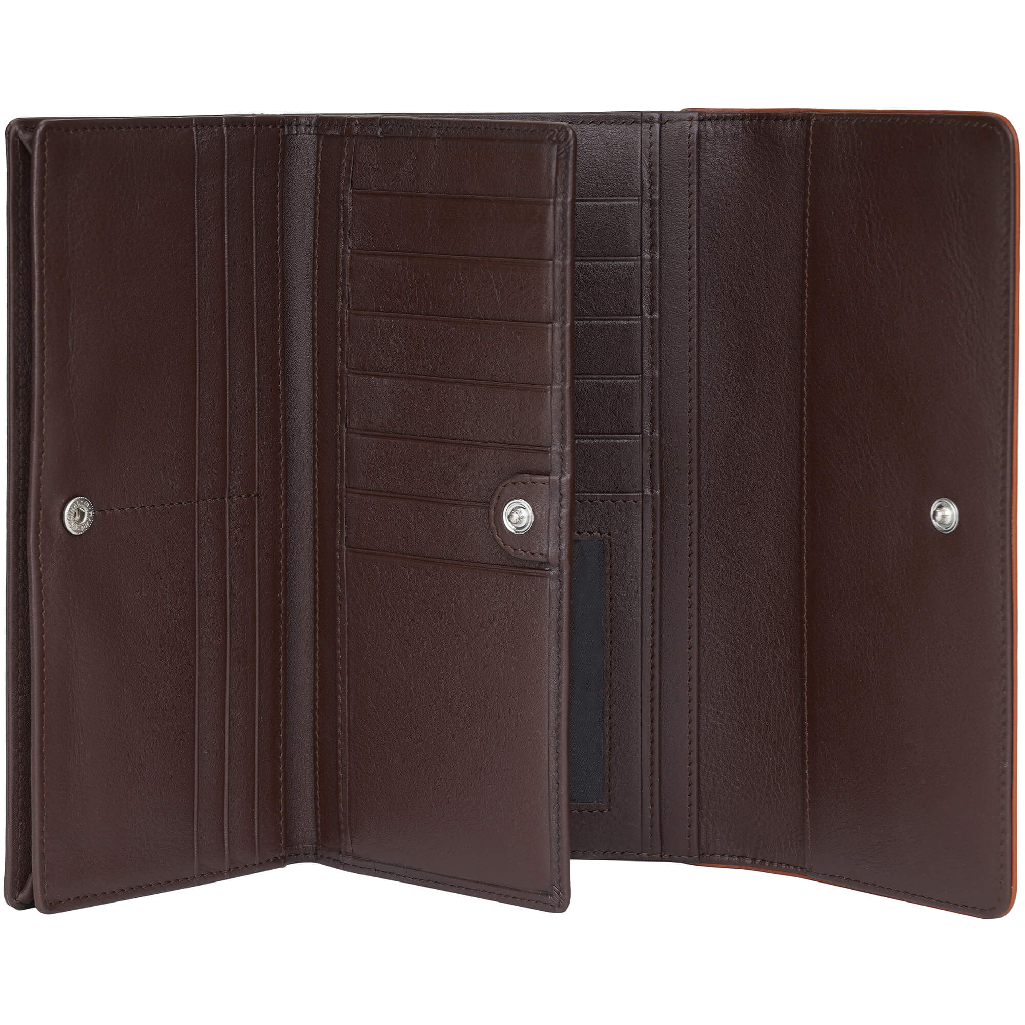 Mancini Sonoma Women's RFID Blocking Quad Fold Wallet - Secure & Stylish Leather Wallet for Everyday Use, Travel & Shopping