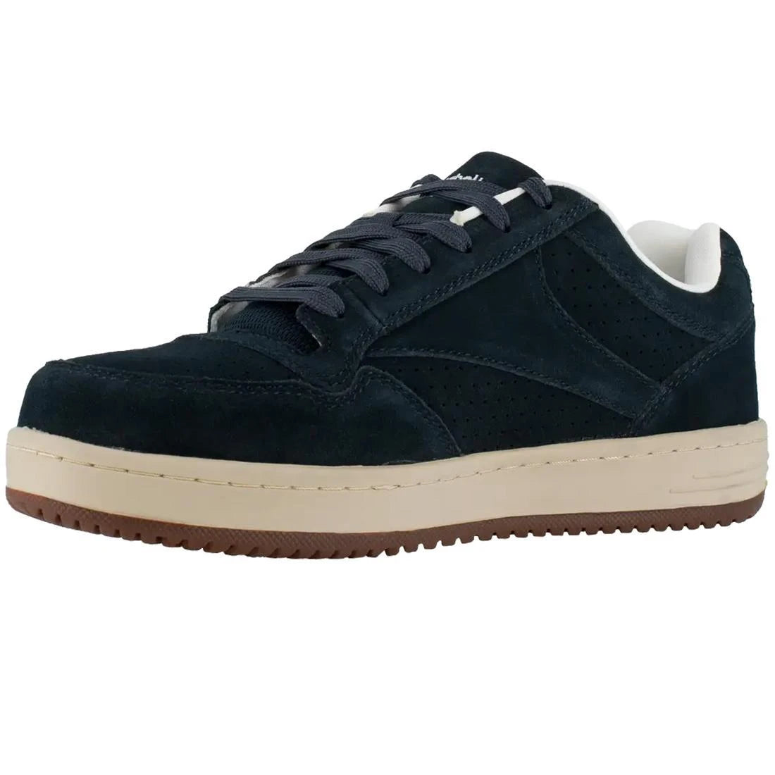 Soyay Steel Toe Athletic Work Shoes for Men - Navy Blue Safety Sneakers for Construction, Warehouse & Industrial Work
