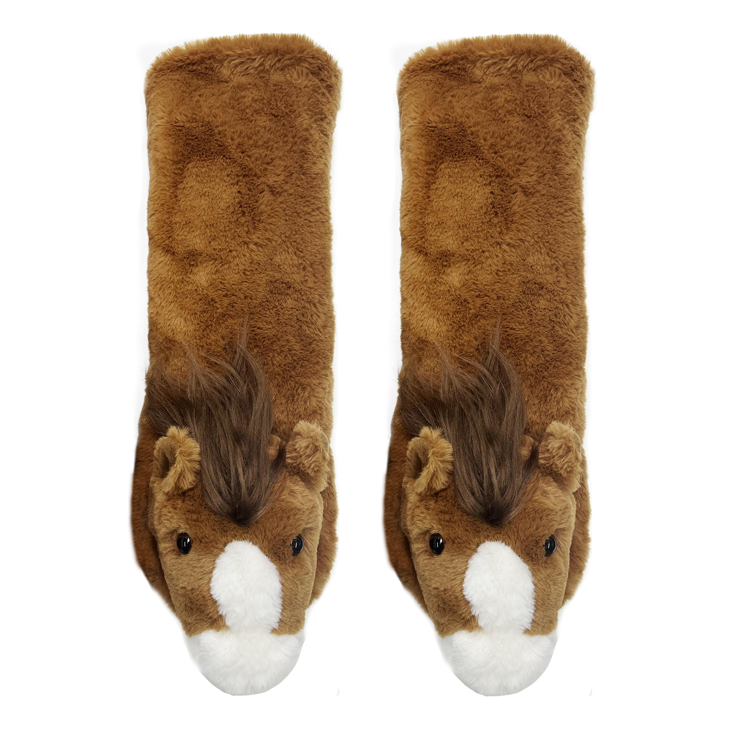 ooohyeah Kids’ Funny Fuzzy Animal Slipper Socks - Soft Non-Slip Warm Socks for Boys & Girls (Sizes 1-5) - Perfect for Indoor Play, Winter Comfort & Cozy Home Wear