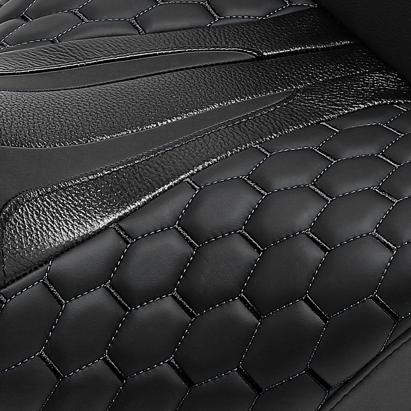 **C.C. RIDER Motorcycle Passenger Seat for Harley Touring Models (2009-2023) – Universal Fit for Road King FLHR, Street Glide FLHX, Road Glide FLTRX & Electra Glide FLHT – Comfortable 2-Up One-Piece Design with Bagger Comb Straps – Perfect for Long Rides & Road Trips**