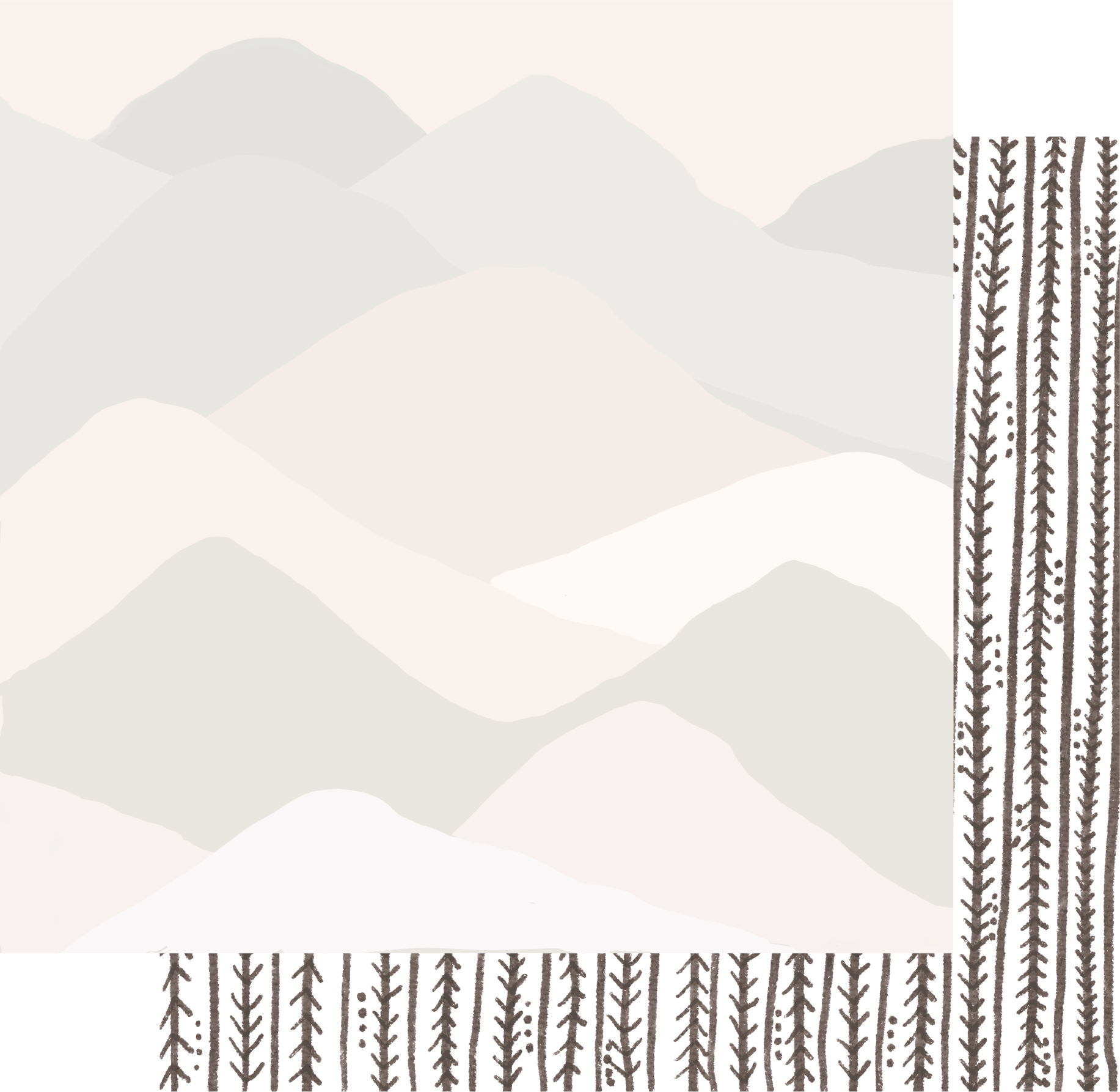 Mountain Ranges Paper - Premium Scrapbooking Paper for DIY Crafts, Journaling, and Card Making - Perfect for Scrapbooks, Photo Albums, and Home Decor Projects