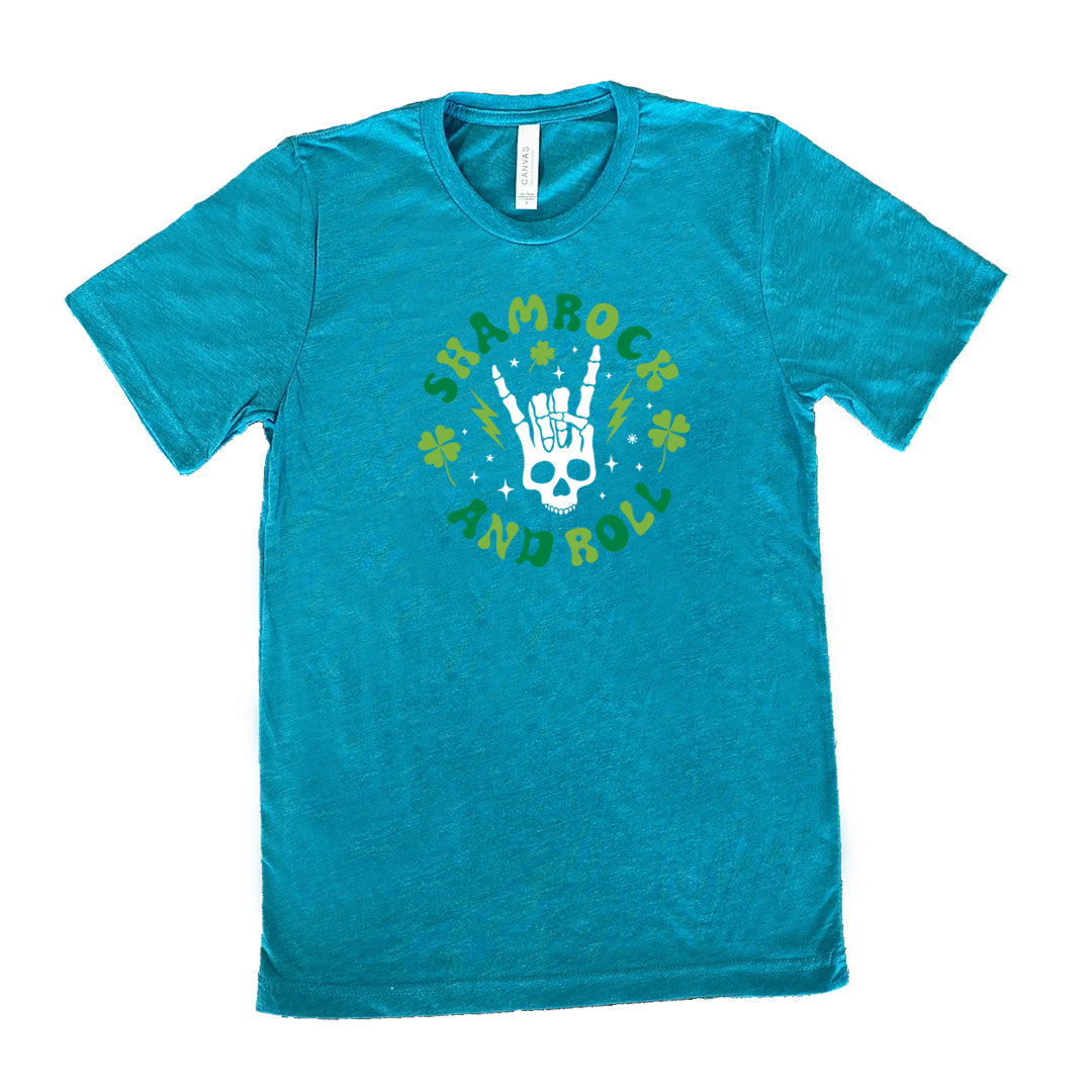 Shamrock and Roll Unisex T-Shirt - St. Patrick's Day Apparel for Men & Women - Perfect for Parties, Parades & Casual Wear