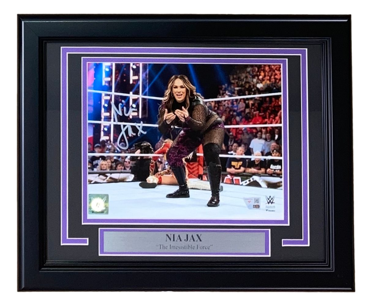 Nia Jax Autographed WWE 8x10 Photo - Signed Memorabilia with Certificate of Authenticity - Perfect for Wrestling Fans, Collectors, and Home Decor
