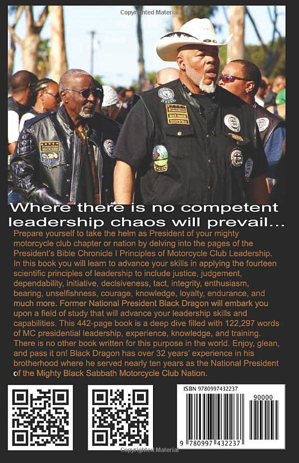 President's Bible: Chronicle I - Motorcycle Club Leadership Principles & How to Run Your MC | Ultimate Guide for Biker Club Management & Brotherhood Building