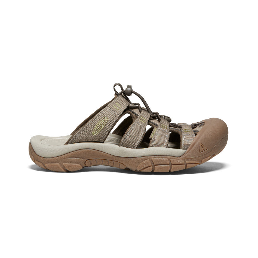 Women's Newport Slide Sandals - Comfortable & Stylish Timberwolf/Tarragon Color | Perfect for Beach, Pool, and Summer Outings