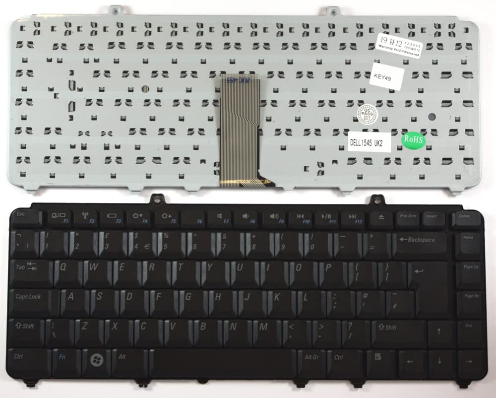 UK Layout Black Replacement Laptop Keyboard Compatible with Dell NSK-D920U | Durable & Quiet Typing | Perfect for Office Work, Gaming & Programming