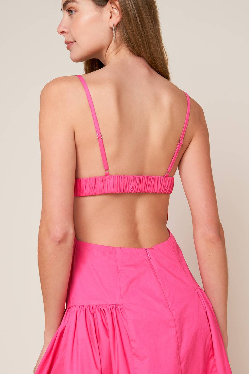 Pink Sands Open Back Midi Dress - Flowy Summer Beach Dress for Women, Perfect for Vacations, Weddings & Outdoor Events